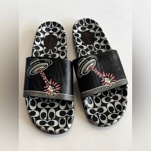 Coach Disney Mickey Mouse X Keith Haring Slide Size 13